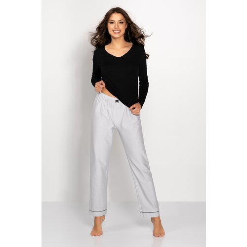 Momenti Per Me Simple Beauty Black and Grey Pajamas Slike