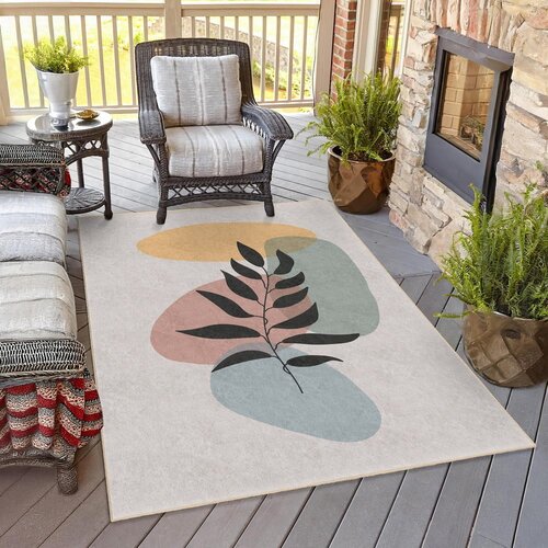 Mila Home kremno bel pralen tekač 80x200 cm illustrated autumn &amp;ndash; Slike