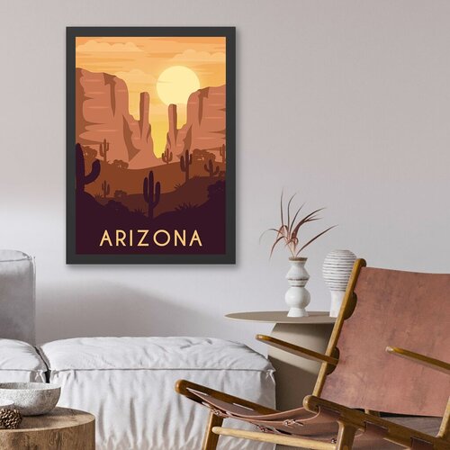 Wallity uramljena slika Arizona, 55x75 cm Cene