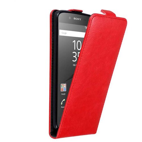 Cadorabo Ohi&scaron;je, združljivo z Sony Xperia Z5 v rdeče jabolko - Za&scaron;čitni ovitek v obliki flipa z magnetnim zapiranjem, (20562565) Cene