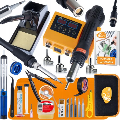 Rosfix Orange Husky OH660 – Spajkalna Postaja 2v1 Hot Air In Grotna | 660W LCD, 100–480°C, Set 16v1, Etui, (5000356488) Cene