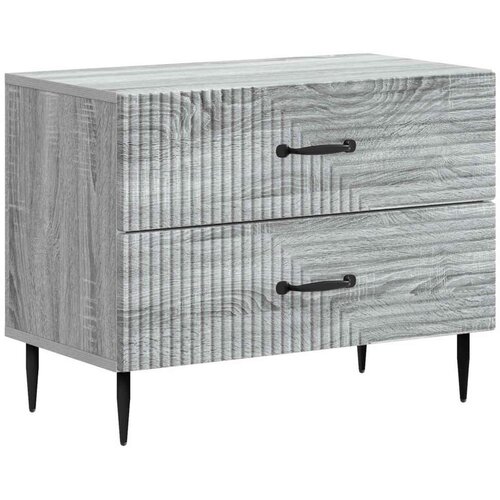 Noćni ormar Siva sonoma 62 x 34 5 x 47 5 cm Konstruirano drvo - Siva sonoma Cene
