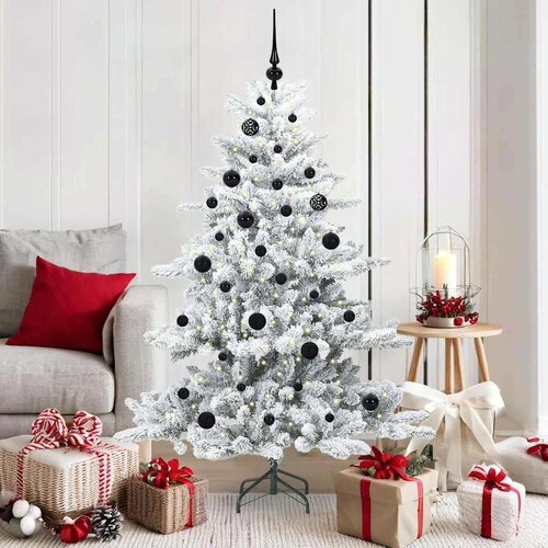 vidaXL Umjetno božićno drvce s nogom with LEDs s stalakom 150cm PVC Cene