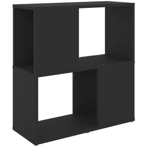 VidaXL Knjižna omara črna 60x24x63 cm iverna plo&amp;scaron;ča Slike