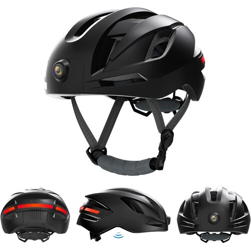 INF Bluetooth čelada za kolesarjenje na prostem s snemanjem videa 1080P in GPS sledenjem Black, (5000243256) Cene