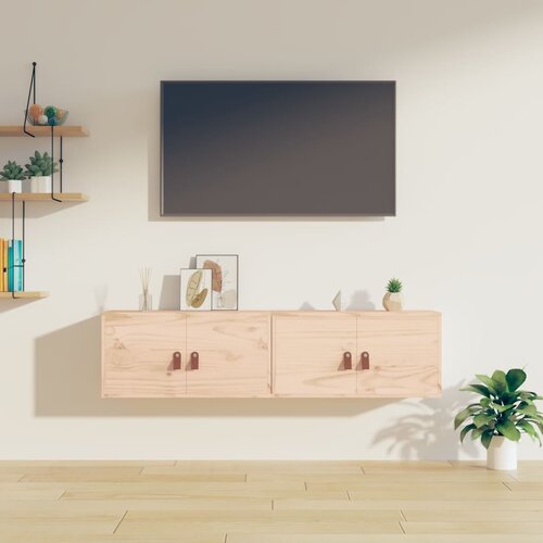 vidaXL Zidni ormarići 2 kom 60 x 30 x 30 cm od masivne borovine Cijene