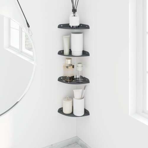  Lebdeća polica s policom 4 pcs Antracit 15 x 15 x 2 cm Slike