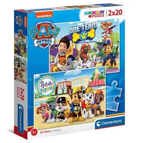 Clementoni Paw Patrol 2x20kom puzzle - Cene