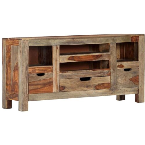 vidaXL Komoda siva 100 x 30 x 50 cm od masivnog drva šišama Cene