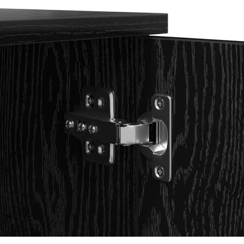  Crni ormar za pohranu 118x41x40 cm od konstruiranog drva Slike