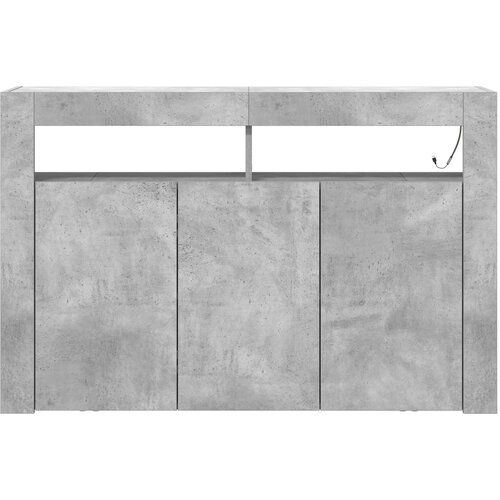  Kreveta Betonski sivi 116 x 30 x 75 cm Konstruirano drvo Slike