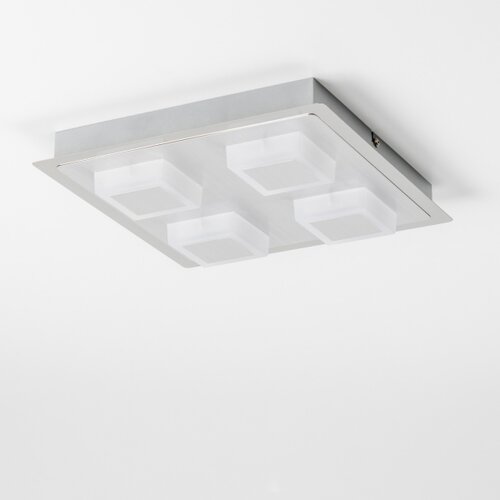 LED plafonsko svetlo 4xLED/5W/230V 3000K 28x28 cm mat hrom Slike