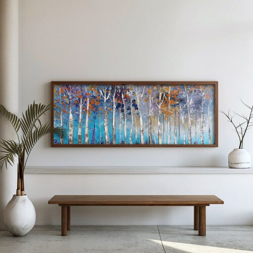 WALLXPERT FAH125-120 Multicolor Decorative Framed MDF Painting Cene