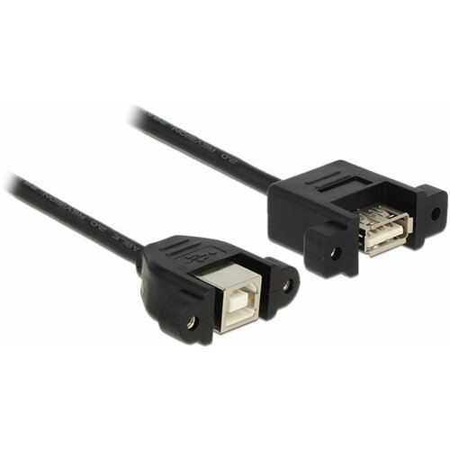 Delock podalj&scaron;ek USB A-B 1m vgradni črn črn 85108, (21028104) Cene