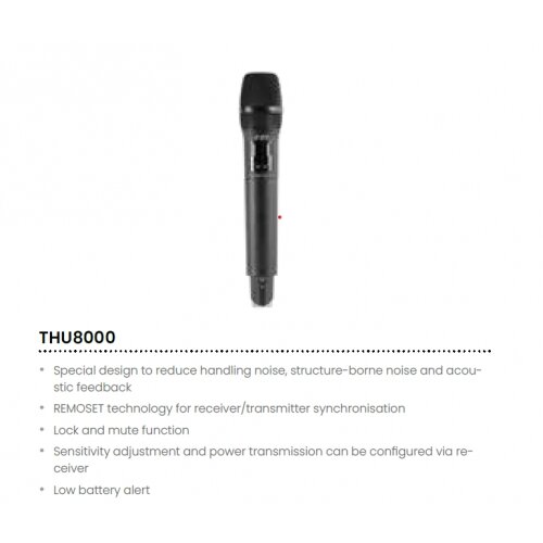 FBT THU8000 UHF PLL HANDHELD TRANSMITTER 614~650Mhz - predajnik mikrofon Cijene