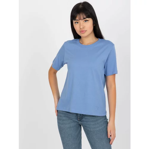 Fashion Hunters Dark blue classic monochrome T-shirt from MAYFLIES
