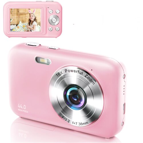 INF digitalni fotoaparat 1080P 44MP 16 x zoom 2,4-palčni zaslon pink, (21266047) Cene