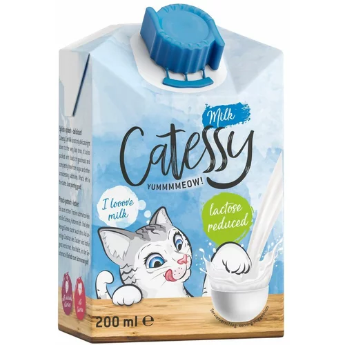 Catessy mleko za mačke - Varčno pakiranje: 12 x 200 ml