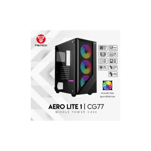  Kući&amp;scaron;te Fantech PC CASE CG773x120mm FRGB ventilatoriMidi Tower, ATX, Micro ATX Slike