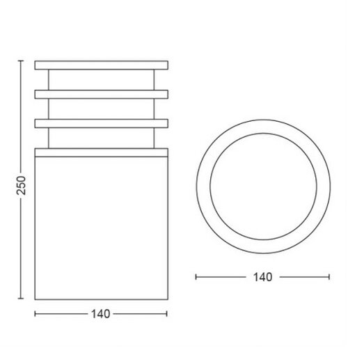 Philips Zunanja stoječa LED svetilka Hue Lucca (9,5 W, toplo bela, IP44) Slike