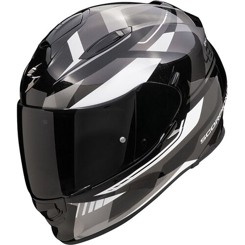 Scorpion kaciga Exo-491 abilis black silver white Cene
