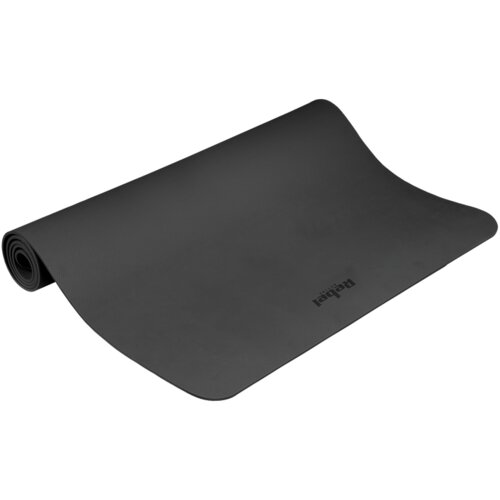 Rebel Active prostirka za gimnastiku za jogu, pilates, fitness, 200x115cm, debljine 1cm, TPE materijal, crna Slike