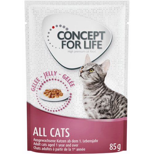 Concept for Life Indoor Cats - NOVO kao dodatak: 12 x 85 g All Cats u želeu Cijene