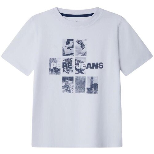 PepeJeans Majice s kratkimi rokavi PB5000020 800 Bela Slike