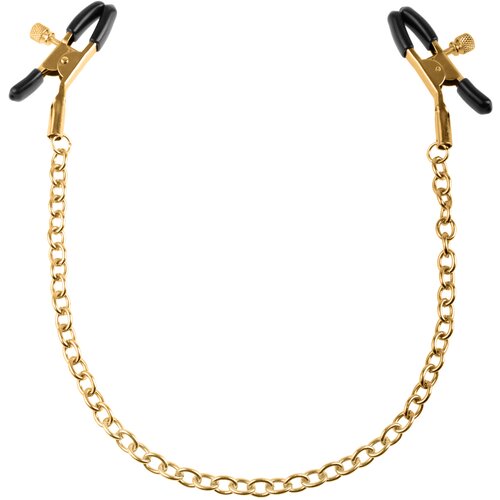 SuperLove Chain Nipple Clamps Gold Slike