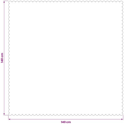  Tkanina za stol Pravokutni Tamnosiva 140 x 140 cm Slike