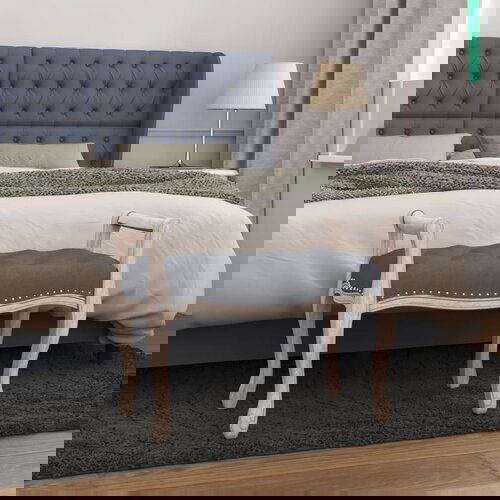 VidaXL Klop temno siva 80x45x60 cm žamet Slike