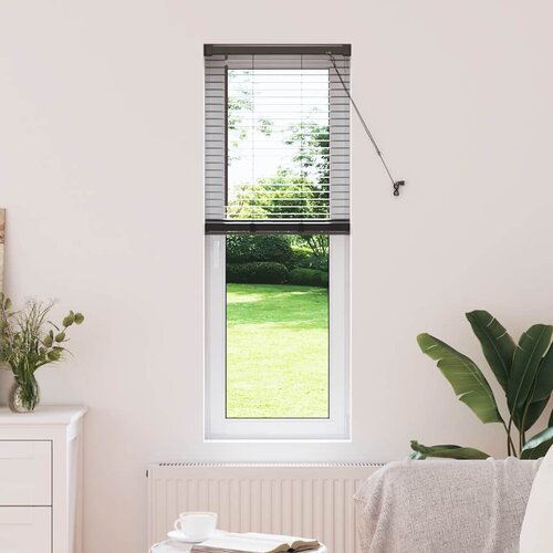 vidaXL Zavjesa za prozor sa zavjesama Ostalo Crna 80 x 130 cm Aluminij Cijene