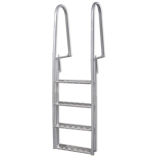  Ljestve za bazen s 4 stepenice aluminijske 167 cm Slike