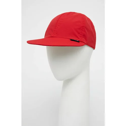 Deus Ex Machina Obojestranska baseball kapa rdeča barva