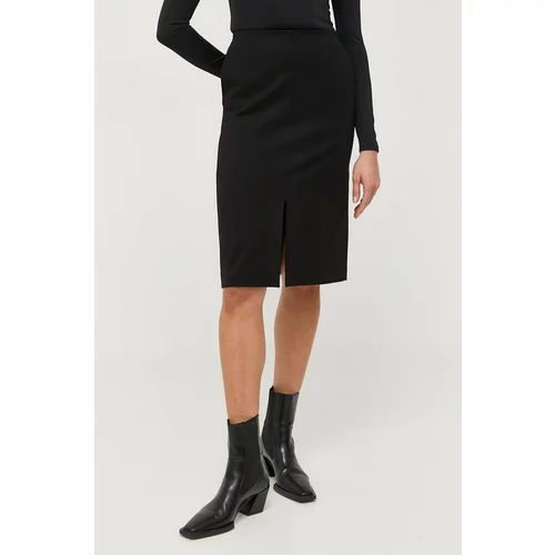 Karl Lagerfeld Suknja boja: crna, midi, ravna