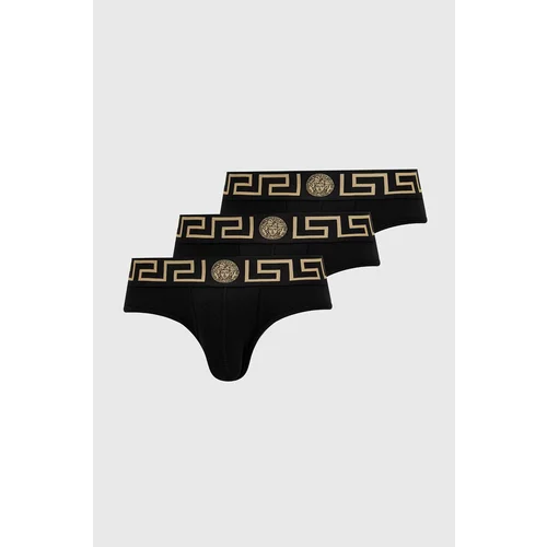 Versace Slip gaćice za muškarce, boja: crna
