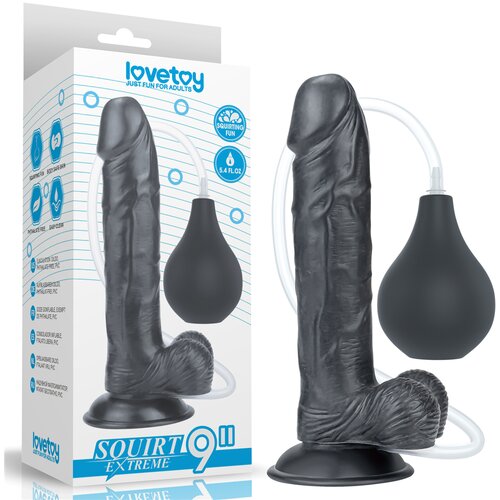 Lovetoy Squirt Extreme Dildo 9&amp;quot; Black Slike