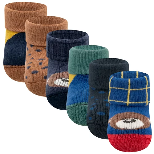 EWERS Čarape tamno plava / smeđa / zelena / bijela