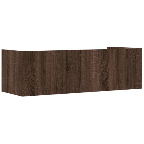  Zidna polica boja hrasta 100x35x30,5 cm od konstruiranog drva Slike