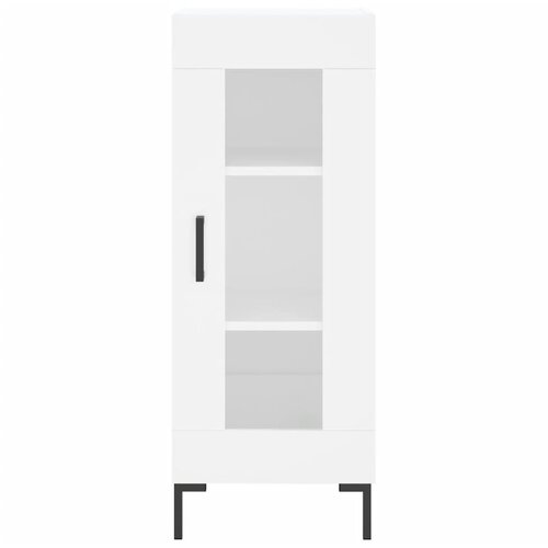 Visoka komoda bijeli 34,5x34x180 cm od konstruiranog drva Slike