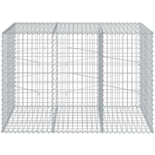  Gabionska ko&amp;scaron;ara s poklopcem 150x100x100 cm pocinčano željezo Slike