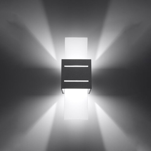 Nice Lamps Siva zidna lampa Carlo &amp;ndash; Slike