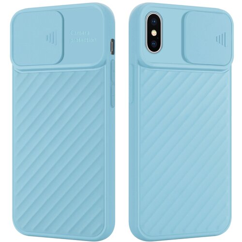 Cadorabo Case, združljiv z Apple v Matt Turquoise - Za&amp;scaron;čitni pokrov iz fleksibilnega silikona TPU in z za&amp;scaron;čito pred kamero, (20588507) Slike