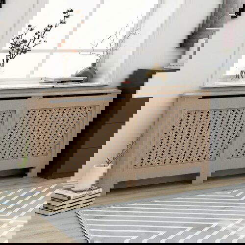 vidaXL pokrov za radiator 172x19x81 cm mediapan Cene