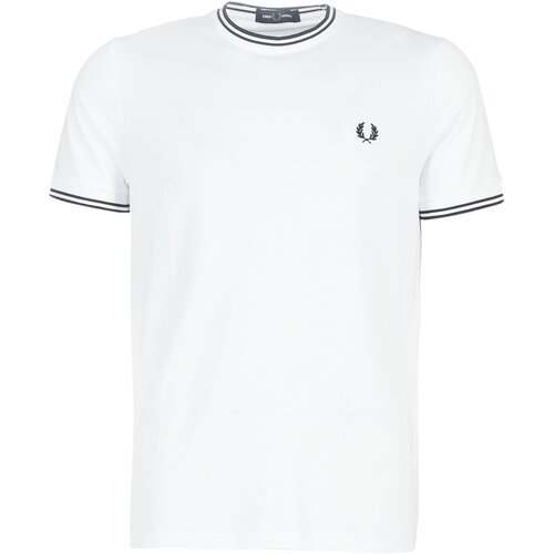 Fred Perry Majice s kratkimi rokavi TWIN TIPPED T-SHIRT Bela Cene