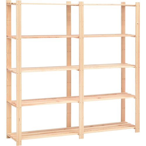 vidaXL Stalak za pohranu s 5 razina 170x38x170 cm od borovine 500 kg Cijene