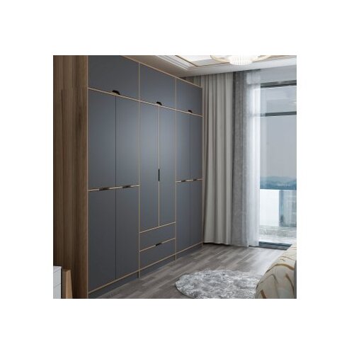 Hanah home Ormar Elina-8910, 277x253x52 cm, Antracit Slike