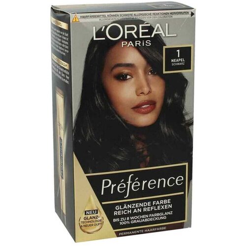 L´Oréal Paris Barve za lase Permanente Haarfarbe Preference - 01 Noir Napoli Črna Cene