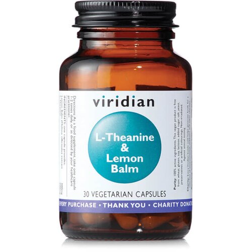 Viridian Nutrition L-Theanin z meliso, vodotopna aminokislina (30 kapsul) Cene
