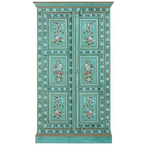 Støraa Zeleni ormarić od masivnog manga 87x152x38 cm Prem – Cijene